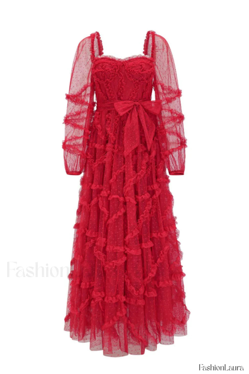 Maryam Sweetheart Stylish Belted Maxi Dress