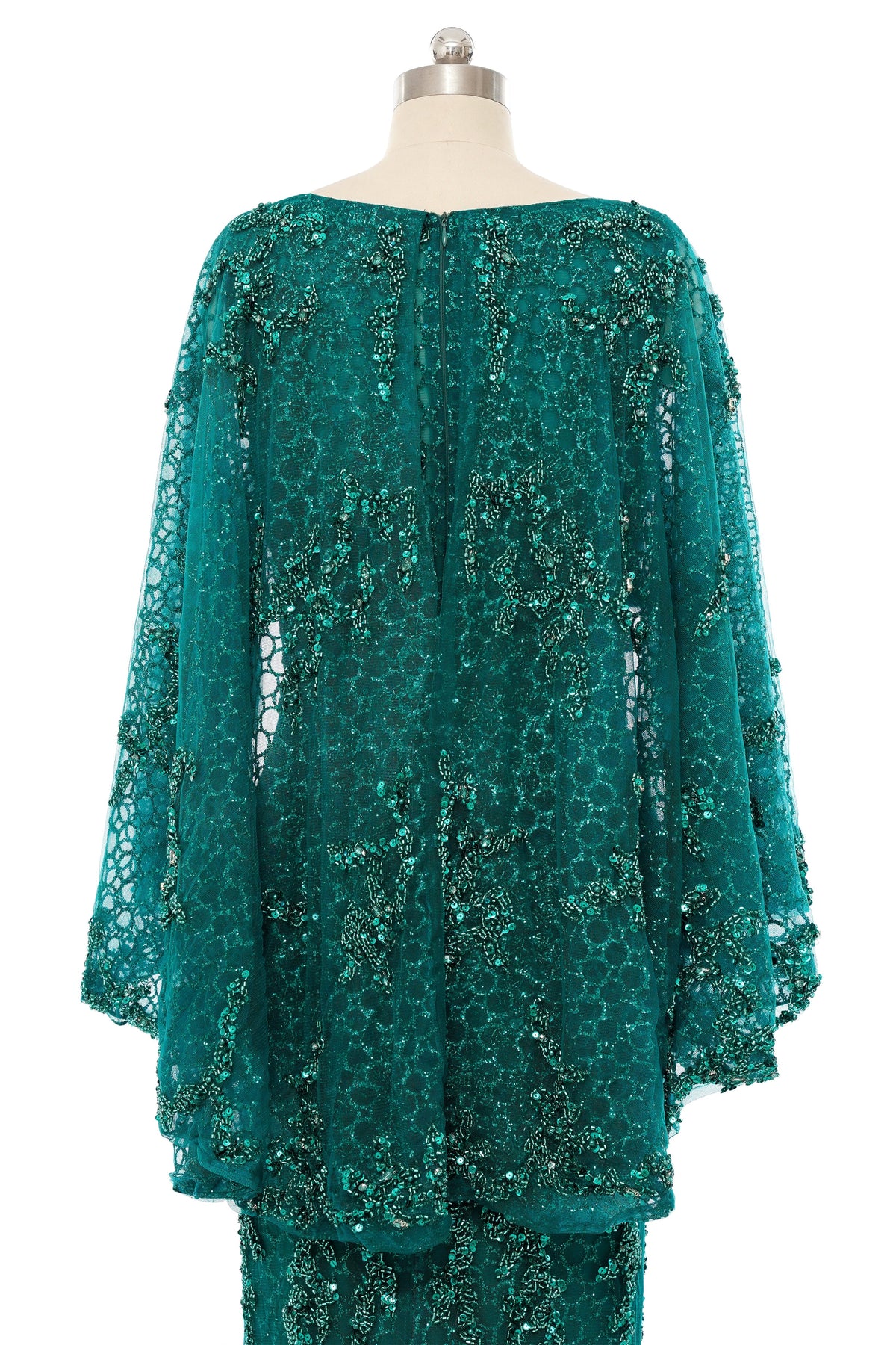 Mermaid Round Floor-length Long Sleeve Sequined Beading Gorgeous Prom Dresses