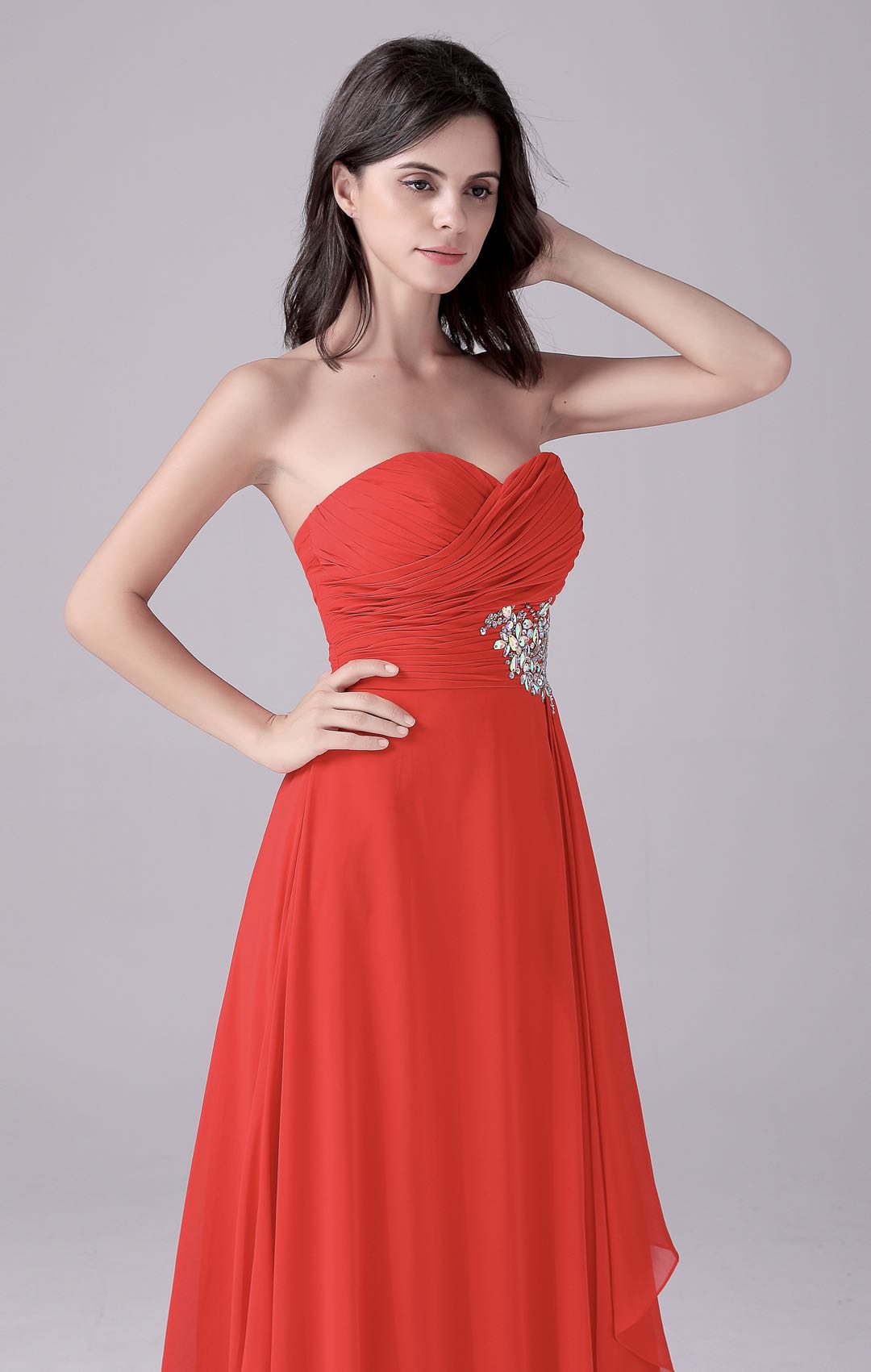 Mermaid Strapless Long Length Backless Mother’s dress