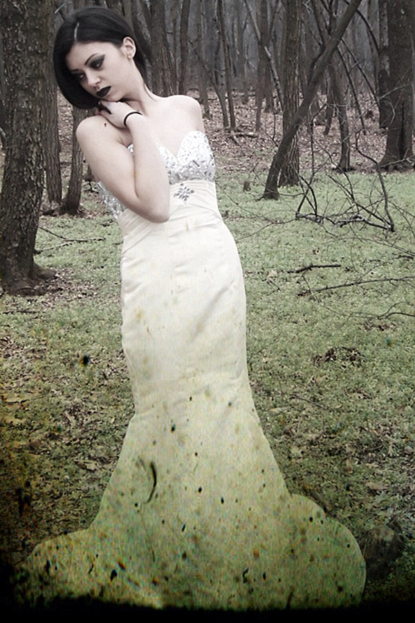 Mermaid Sweetheart Floor-Length Chiffon Rhinestone Prom Dress