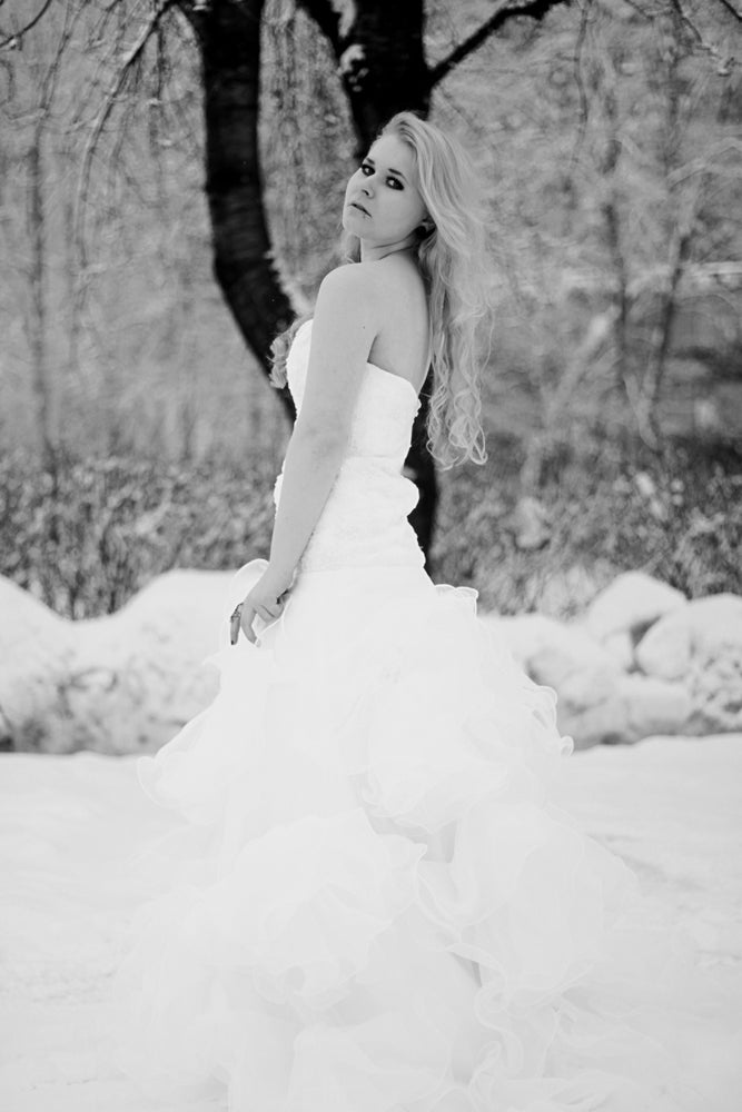 Mermaid Sweetheart Floor-Length Organza Applique Wedding Dress