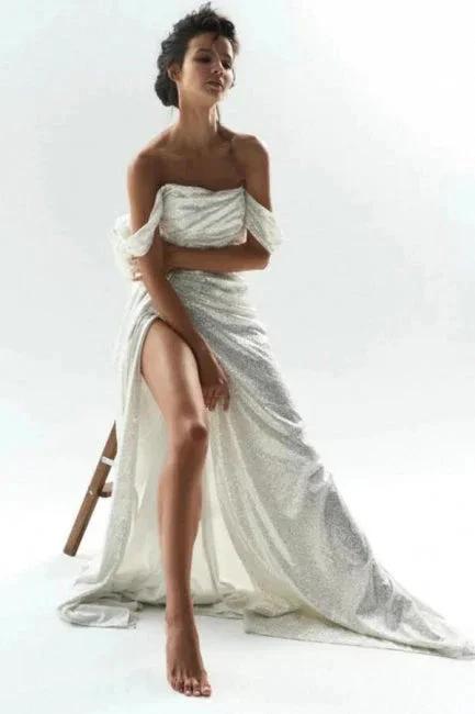 Mermaid / Trumpet Wedding Dresses Sparkle & Shine Dress Wedding Party (ZD16421)