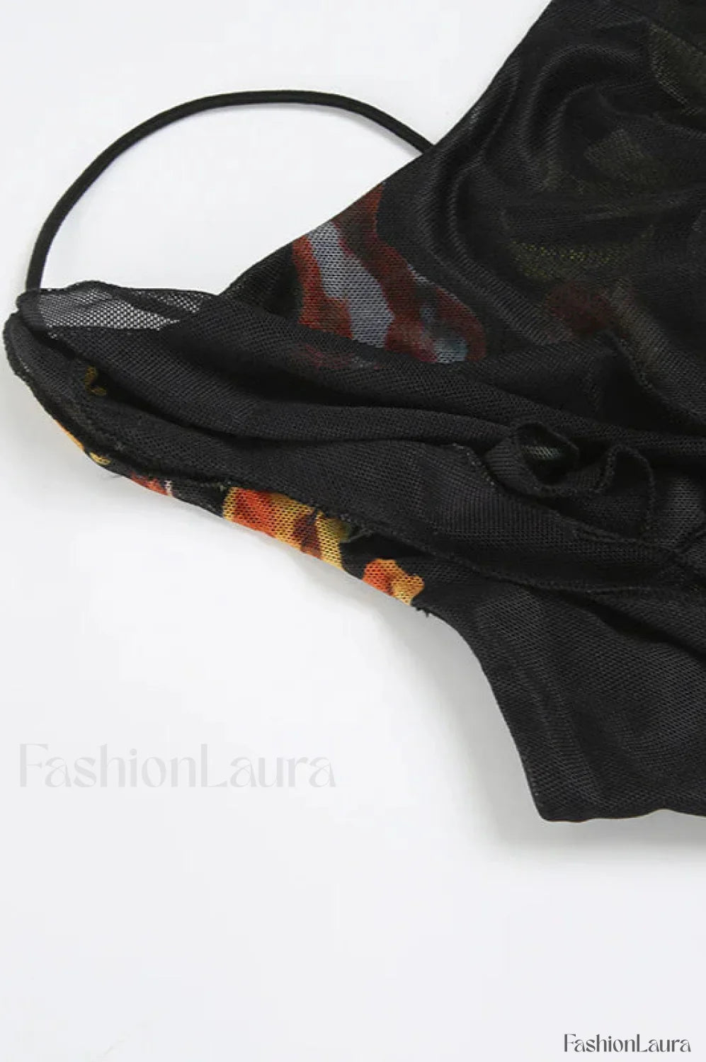 Mesh Stitching Irregular Dress with Elegant Everyday Styling