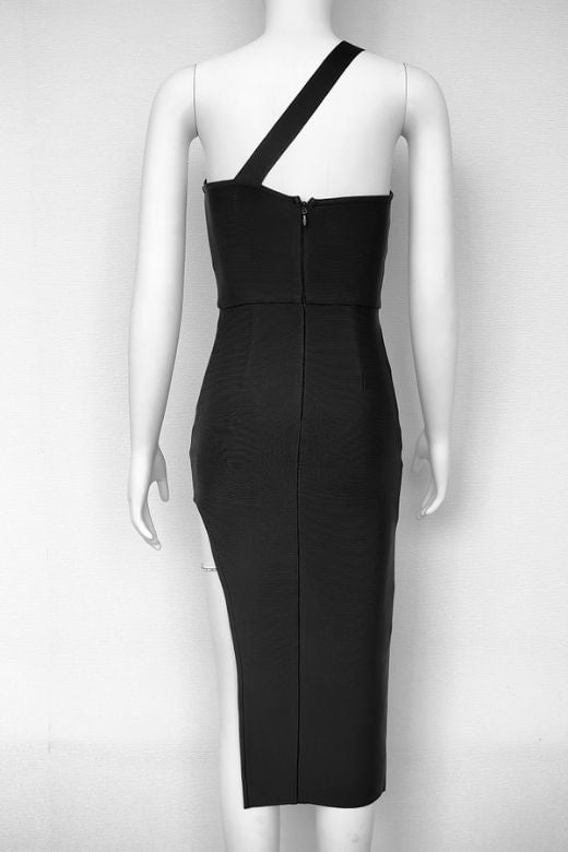 Mia Bodycon Midi Dress - Classic Black