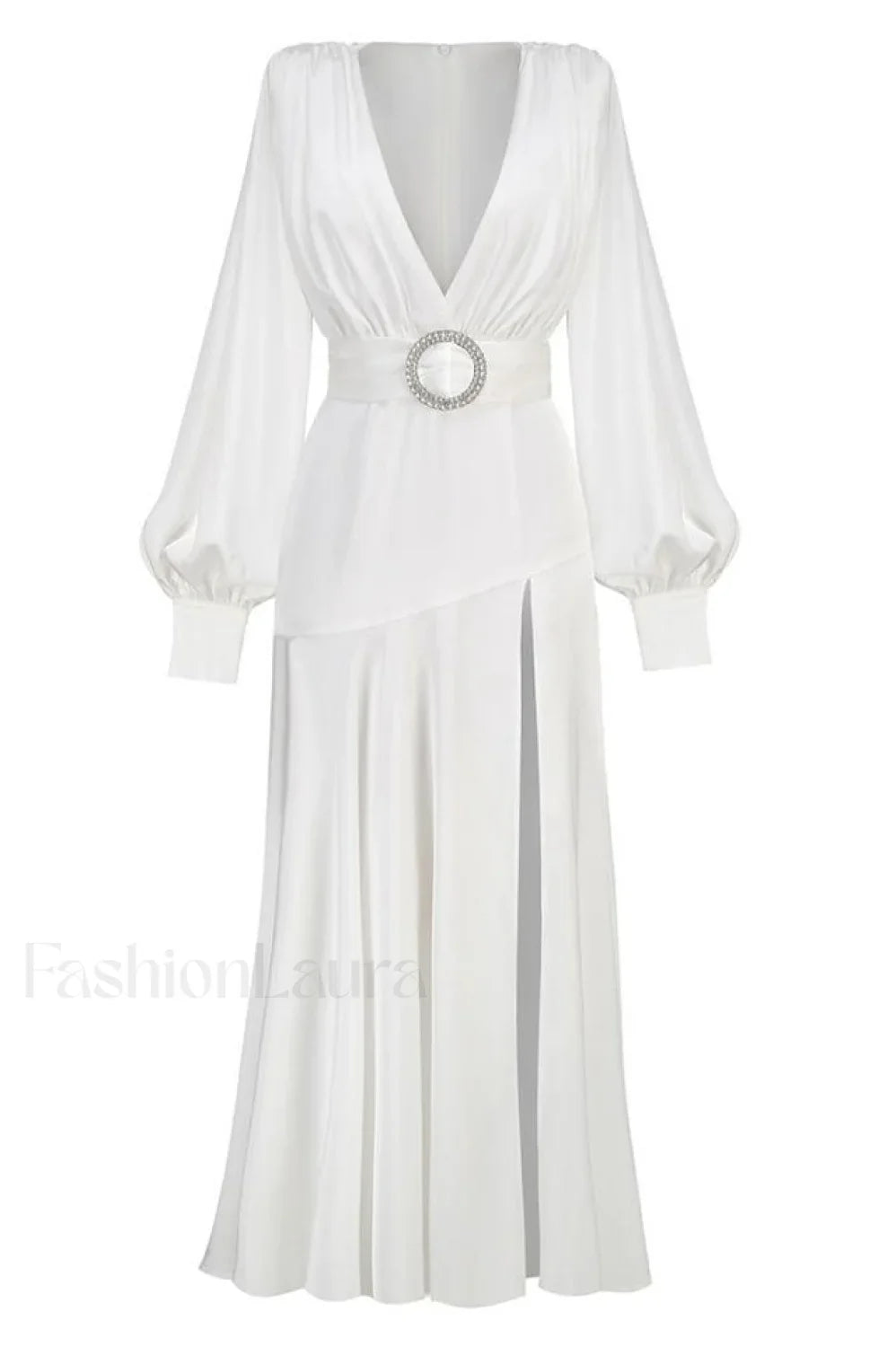 Michele Satin Stylish Formal Maxi Dress