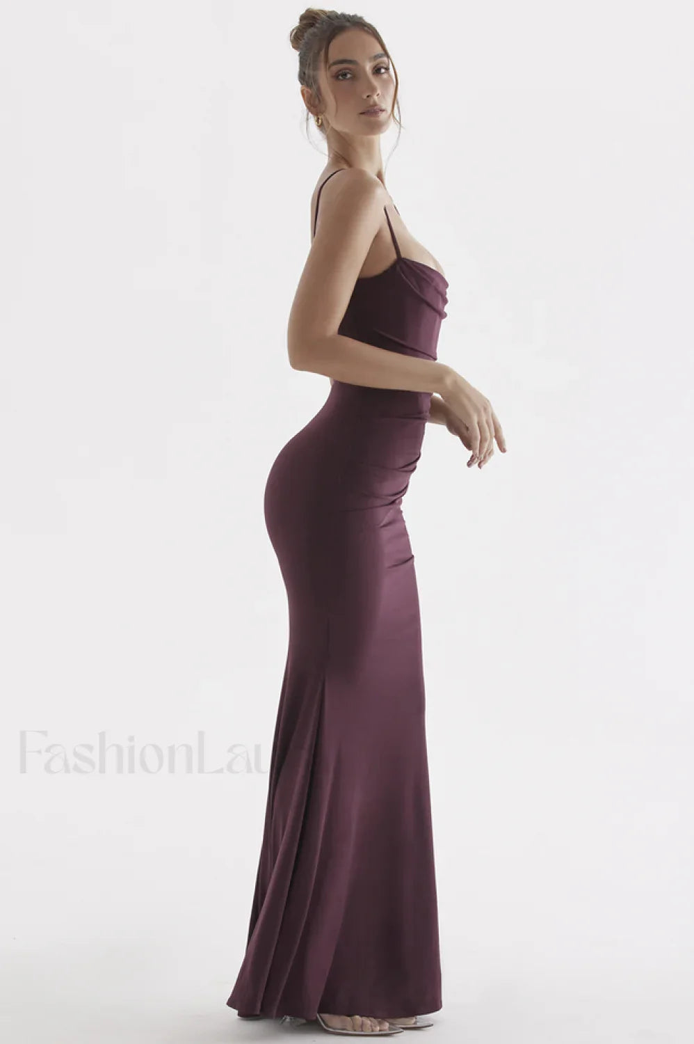 Milena Elegant Herringbone Dress