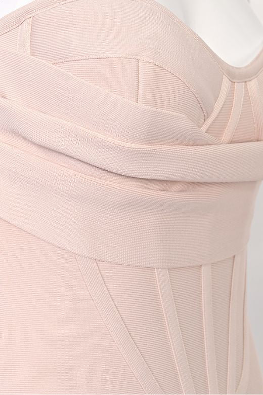 Miles Bodycon Midi Dress - Nude