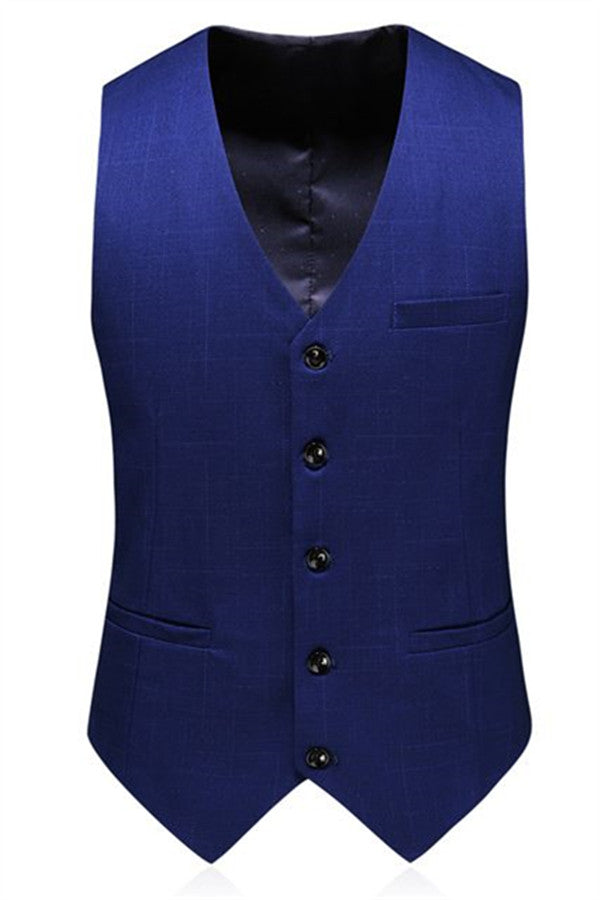 Navy Blue Simple Formal Tuxedo Slim-Fit Men Suits online