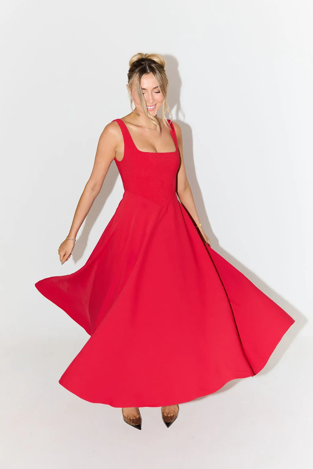 Yade High - Waisted Midi Dress