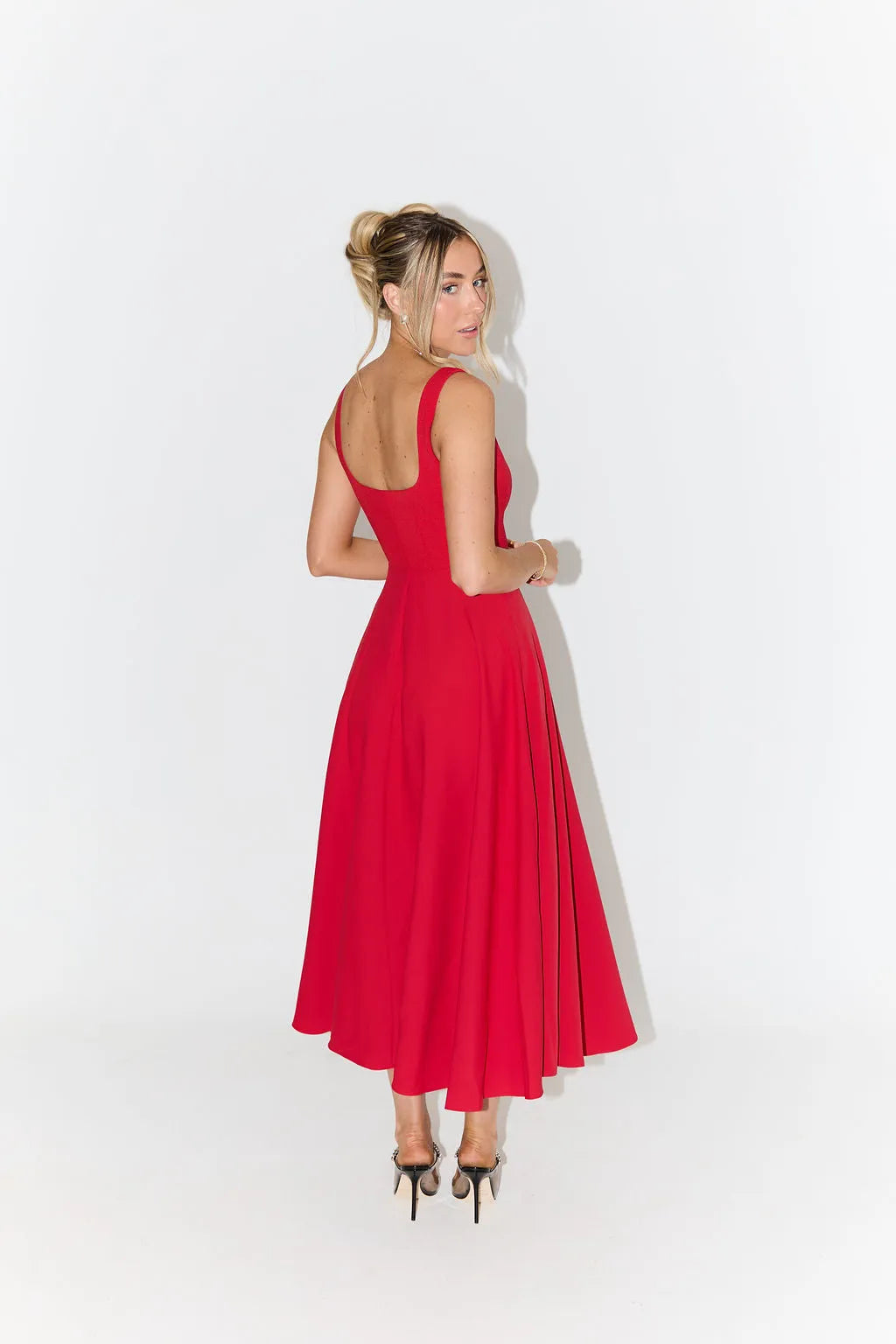 Yade High - Waisted Midi Dress