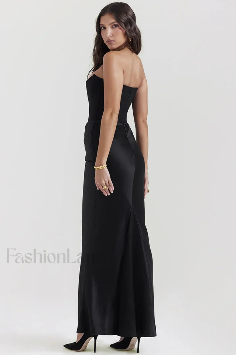 Persephone Off Stylish Shoulder Bustier Maxi Dress