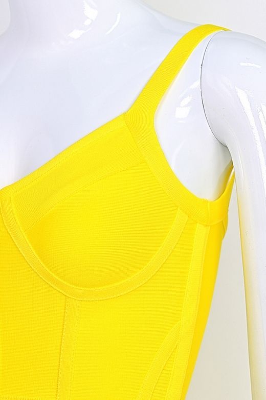 Pip Bandage Mini Dress - Sun Yellow