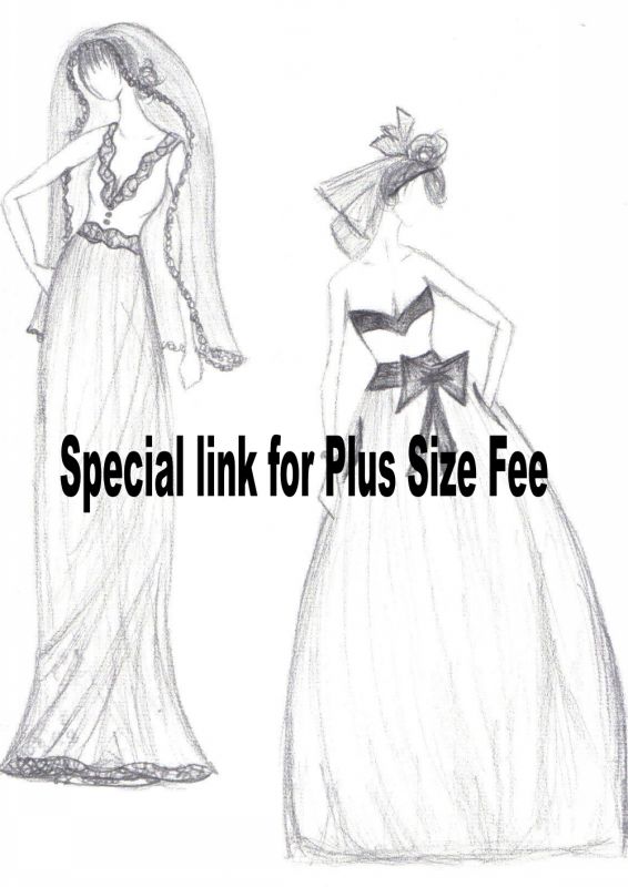 Plus Size Fee: US14W-18W for Dresses, 48-50 for Suits