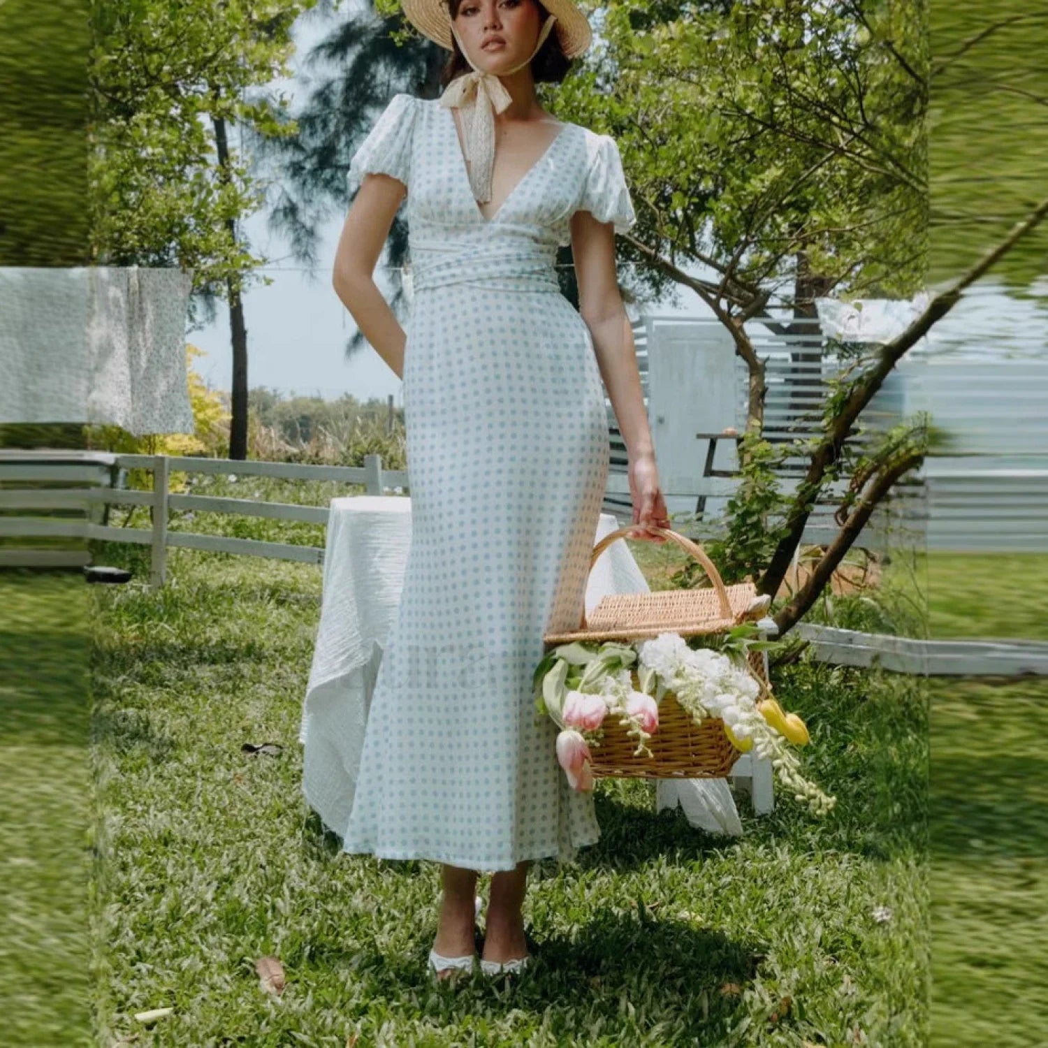 Polka Dot Lace Premium Dress for Streetwear Style Boutique Fashion Style