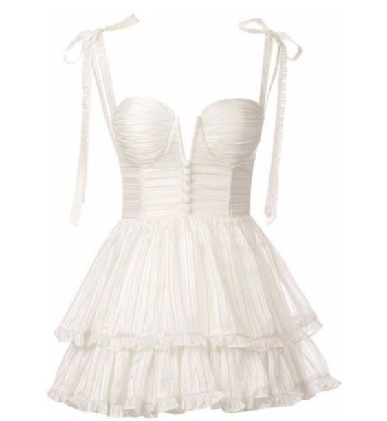 Beautiful Tie Straps Layered Short Homecoming Dress - FashionDia