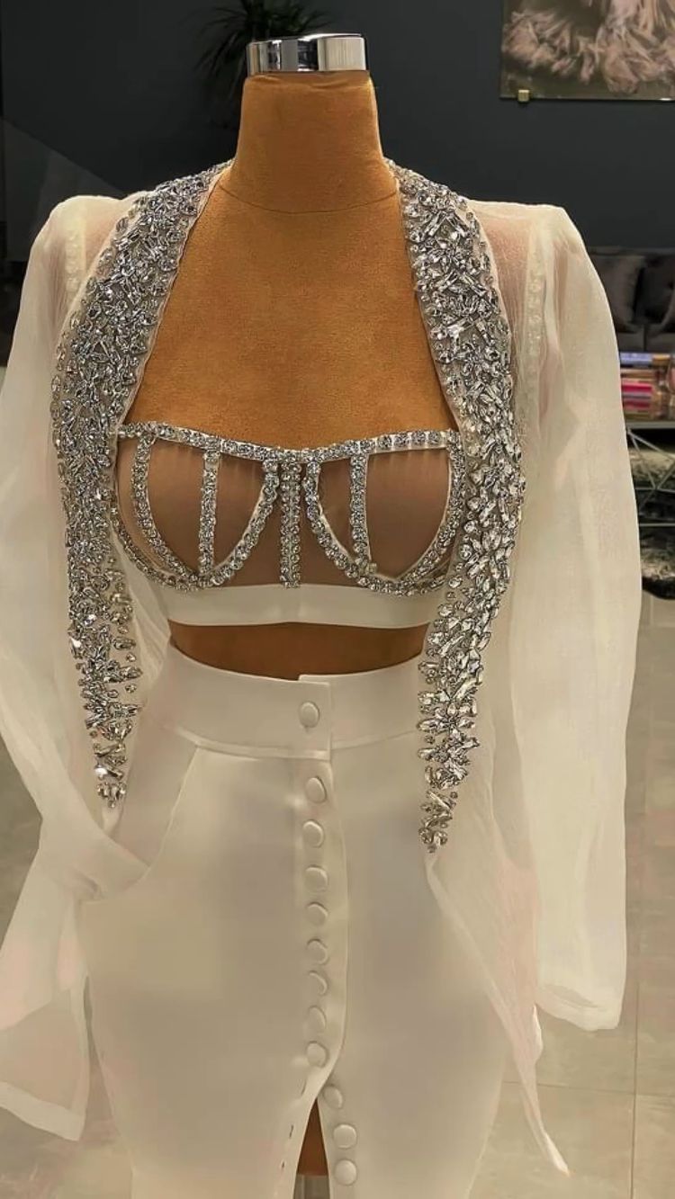 Charming Mermaid Long Prom Dress Handmade Evening Dress - FashionDia