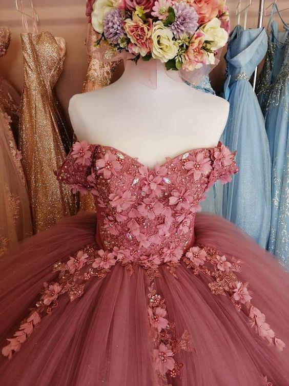 Dusty Pink Prom Dresses Long Sweet 16 Dress Evening Party Celebrity Gown Ball Gown - FashionDia