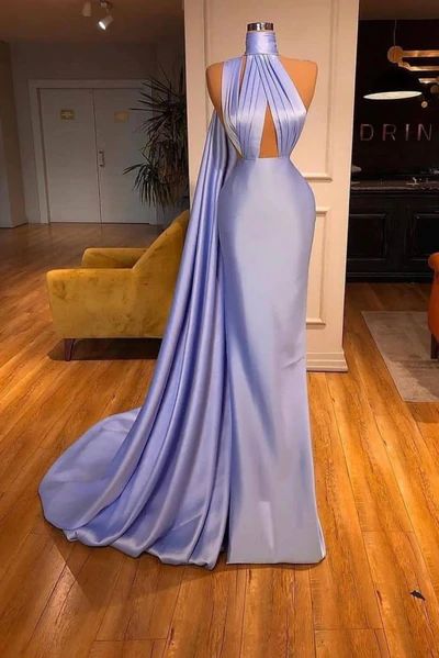 Chic Lilac One-Shoulder Mermaid Long Prom Dresses - FashionDia