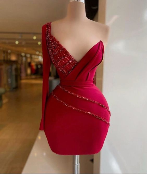 African beaded wear-lady's fashion dress short party dress - FashionDia