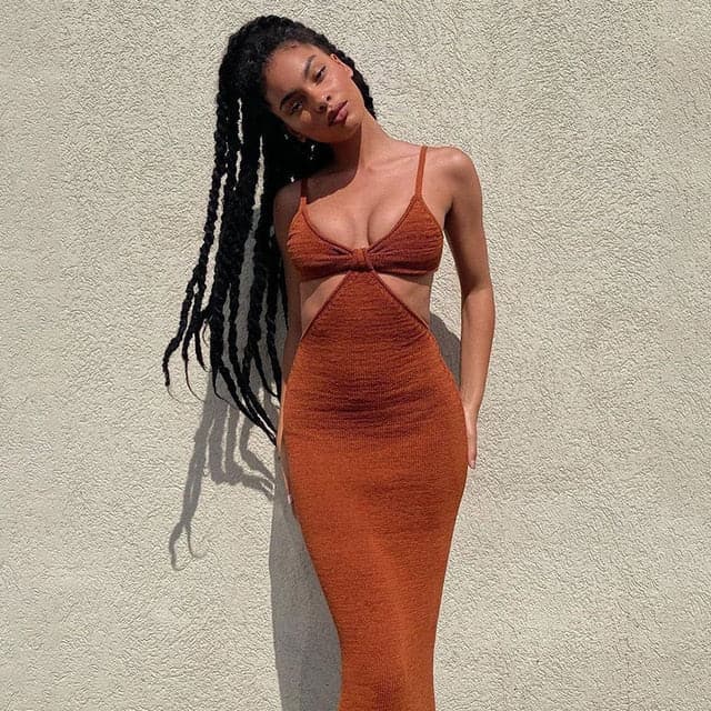 DressBetty - Spaghetti Strap Backless Maxi Dress - View 6 | VelvetHem