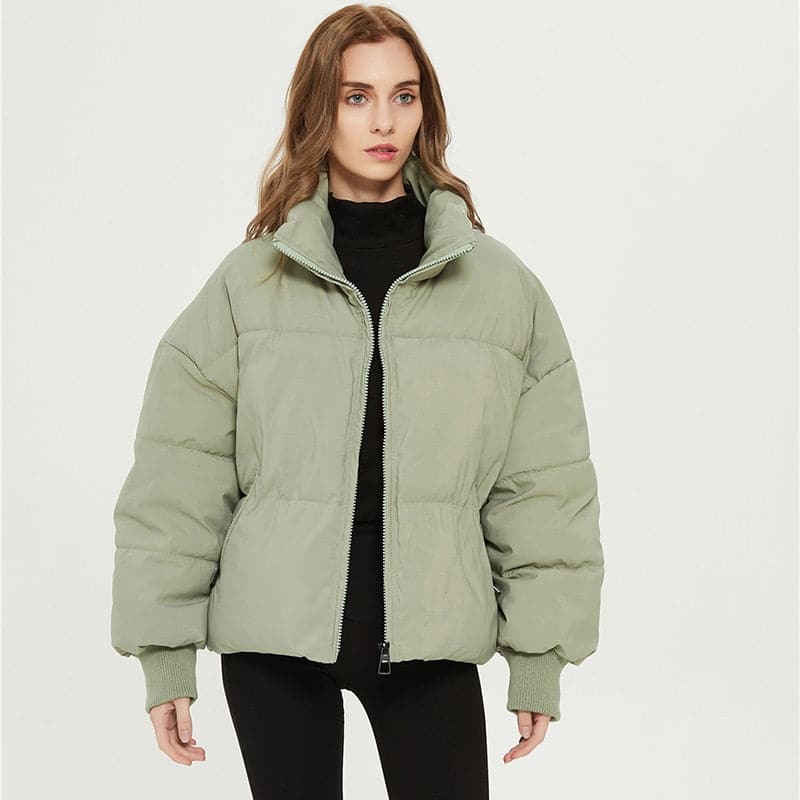 DressBetty - Winter Zipper Pockets Female Warm Elegant Coat - VelvetHem