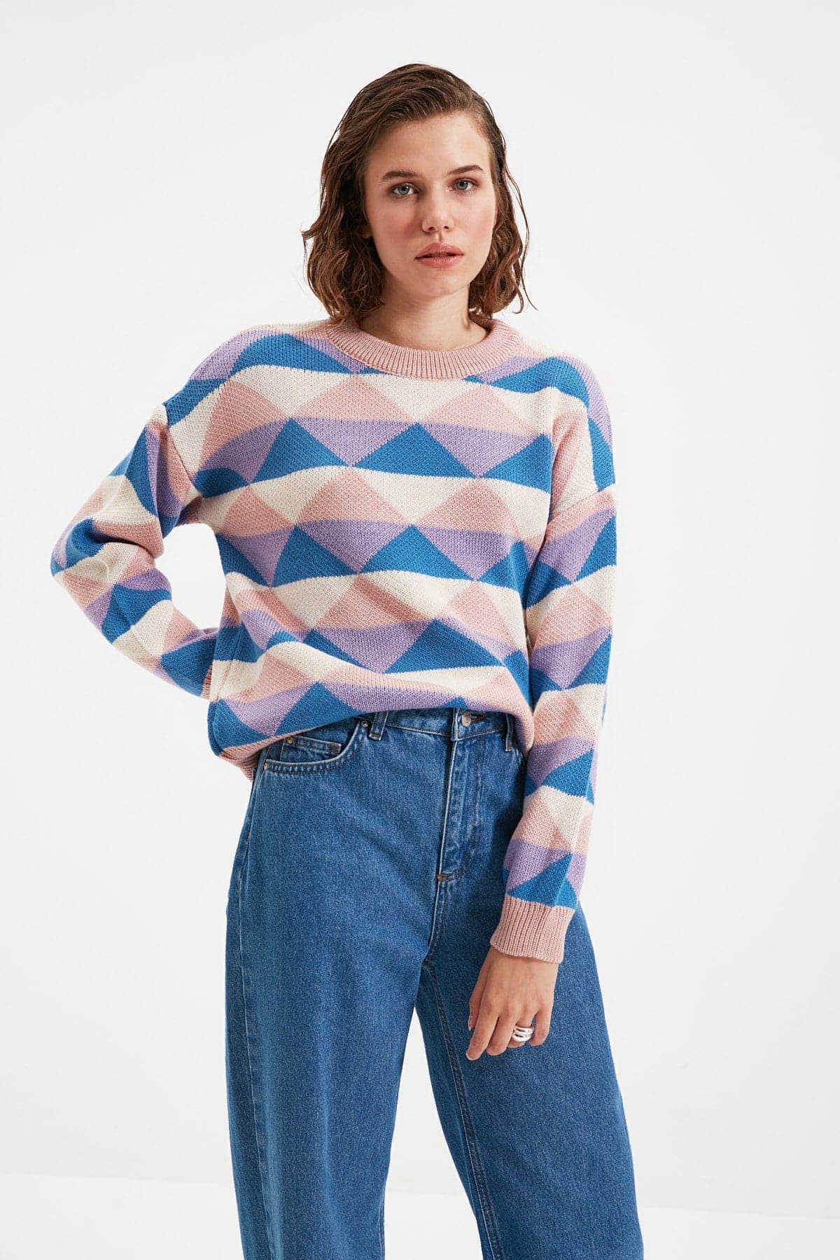 DressBetty - Womens Jacquard Knitwear Sweater - VelvetHem