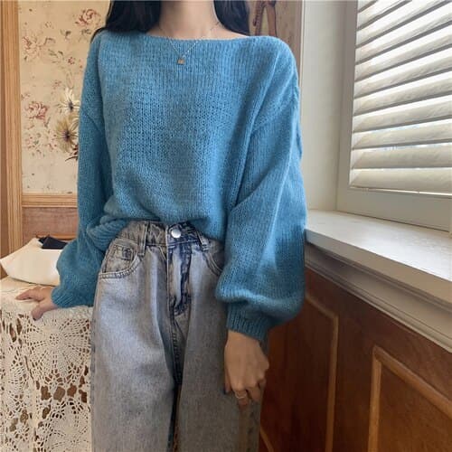 DressBetty - Knitted Sweaters Woman Colorblock Pull Femme Long Sleeve Crop Top Sweater Women Winter Clothes Korean Fashion - View 5 | VelvetHem