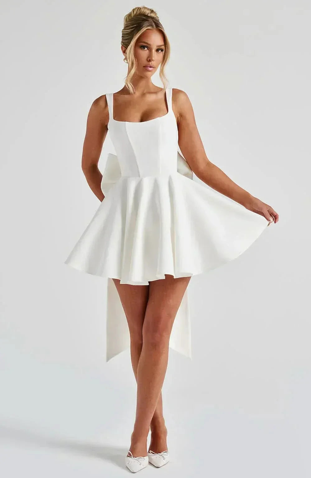 Estelle Bow Mini Dress
