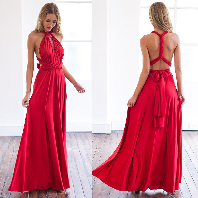 Gia Exclusive Multi Way Convertible Infinity Maxi Dress Elevated Occasion Wear