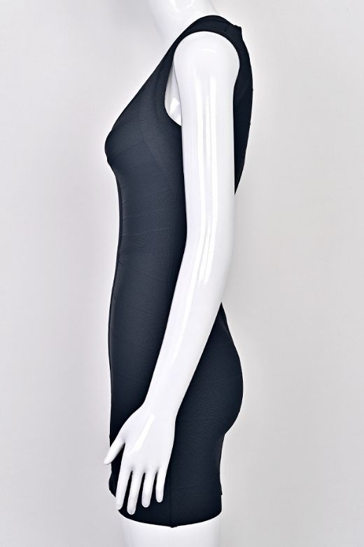 Sabrina Bandage Mini Dress - Classic Black