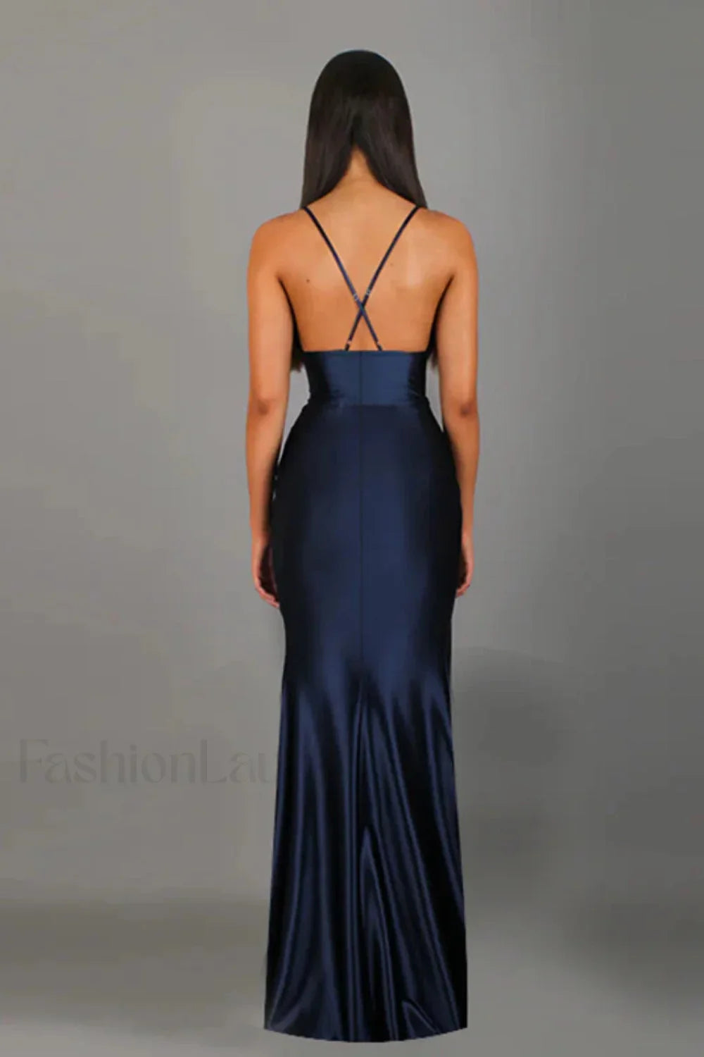 Elegant Satin V Neck Dress for Modern Fashion Wear Boutique Fashion Style