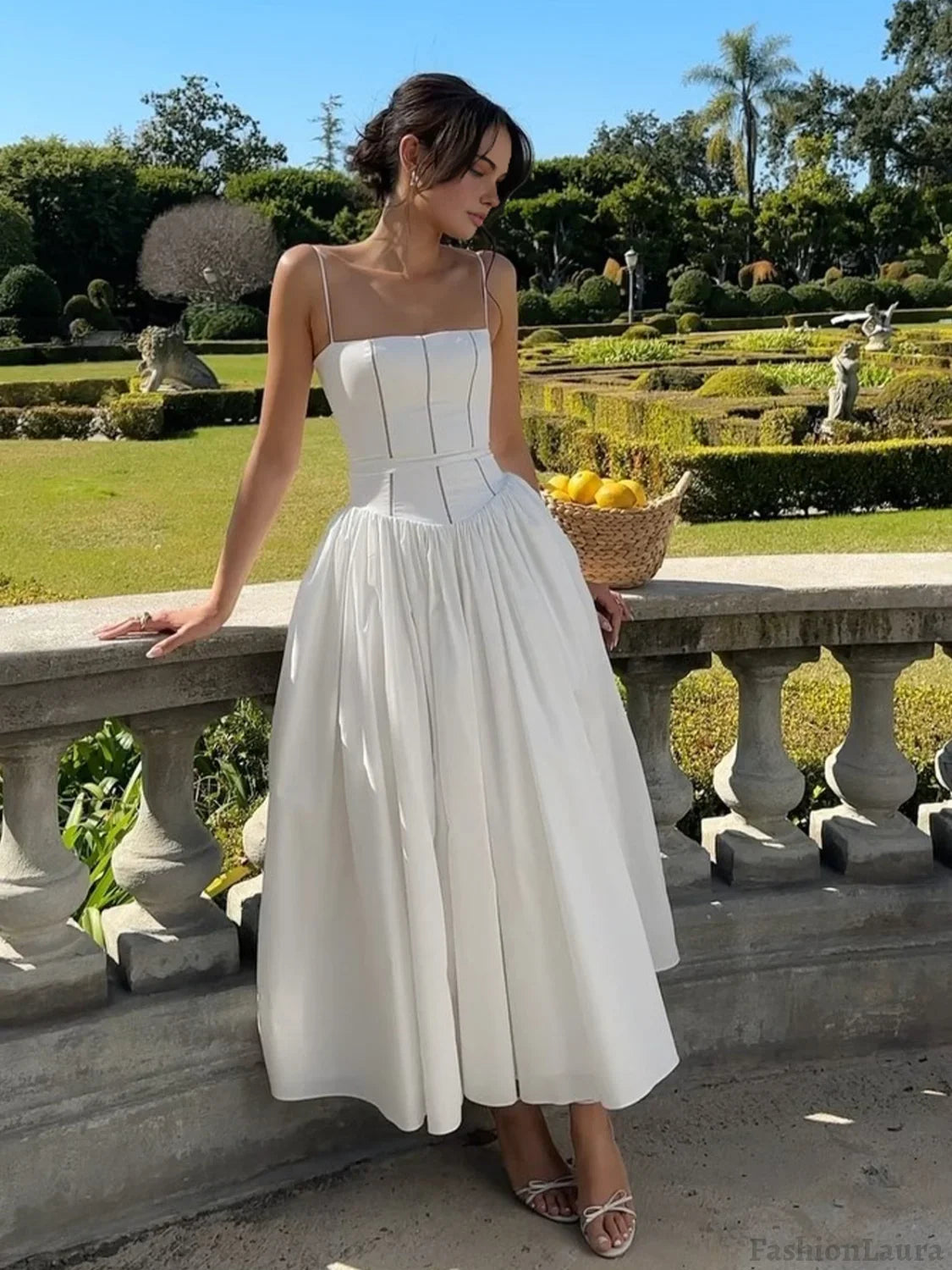 Serendipity Frenchy Flowy Long Dress White / XS Dresses