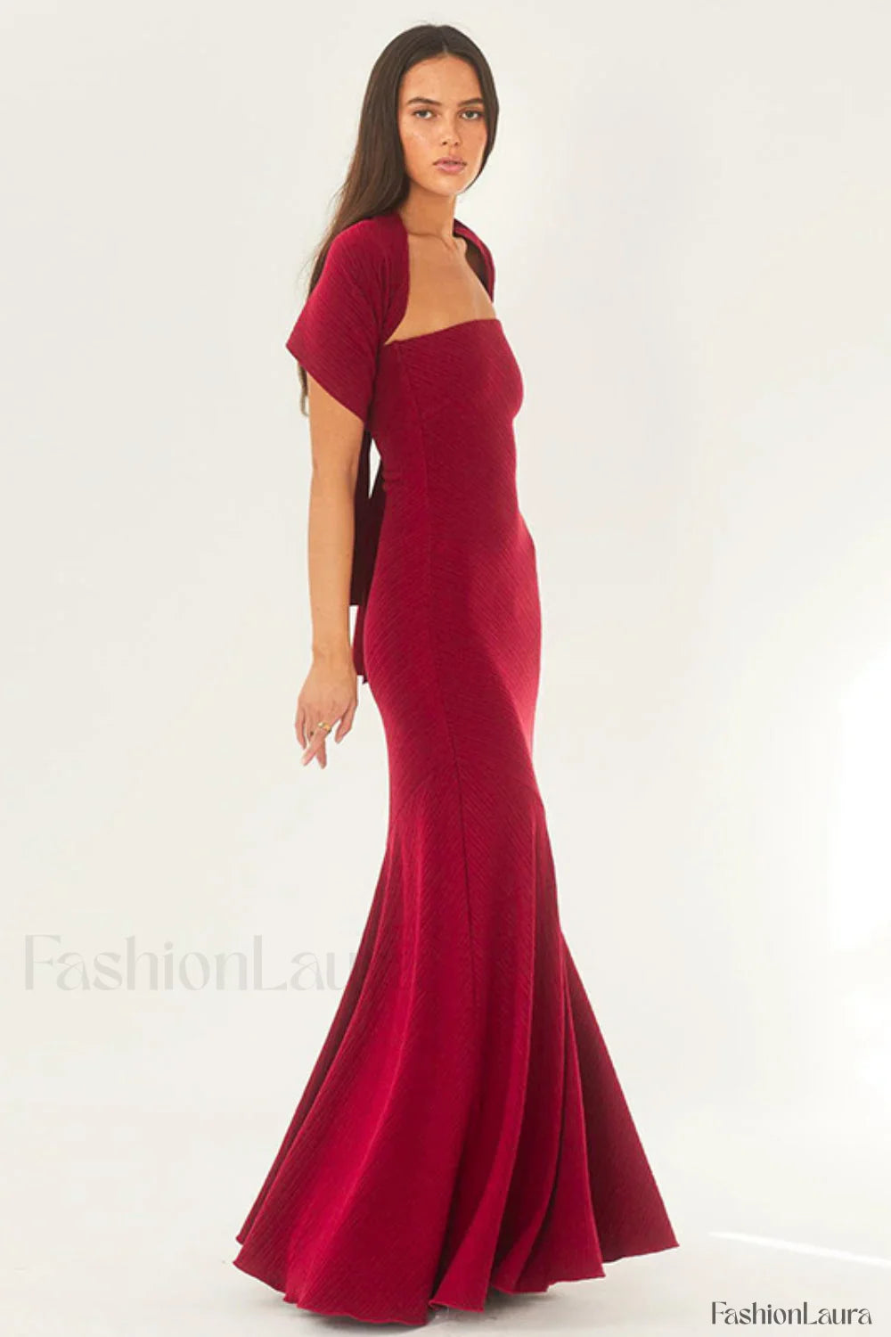 Sexy Strapless Mermaid Dress with Relaxed Fit and Seasonal Wardrobe Essential