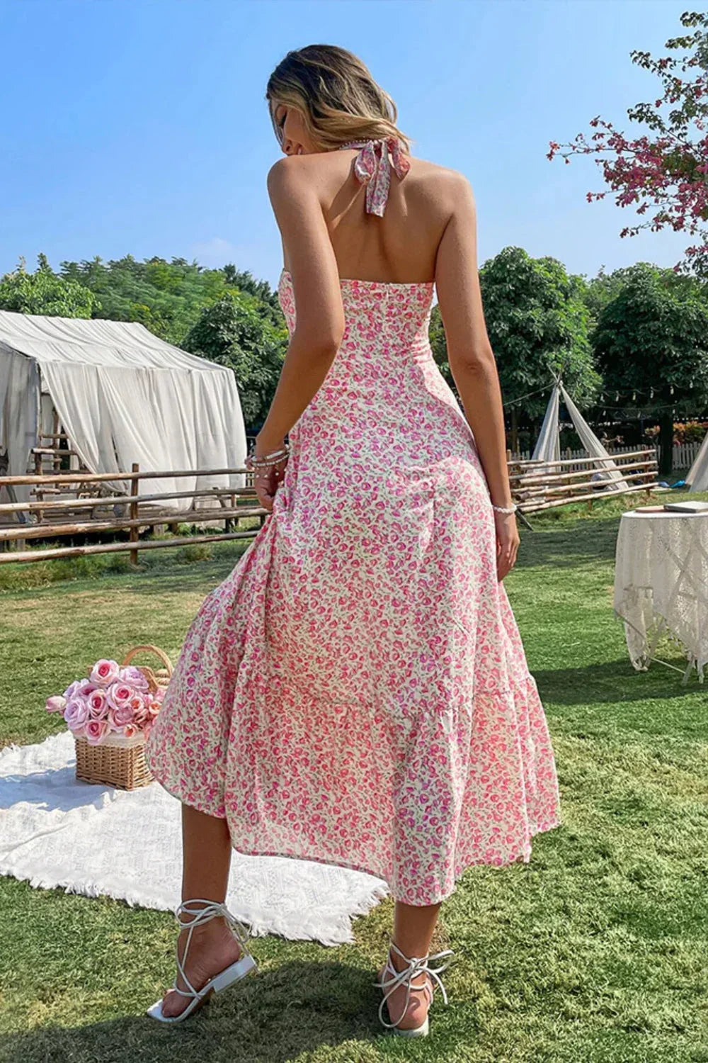 Sexy Wind Neck Dress with Relaxed Fit and Everyday Wear