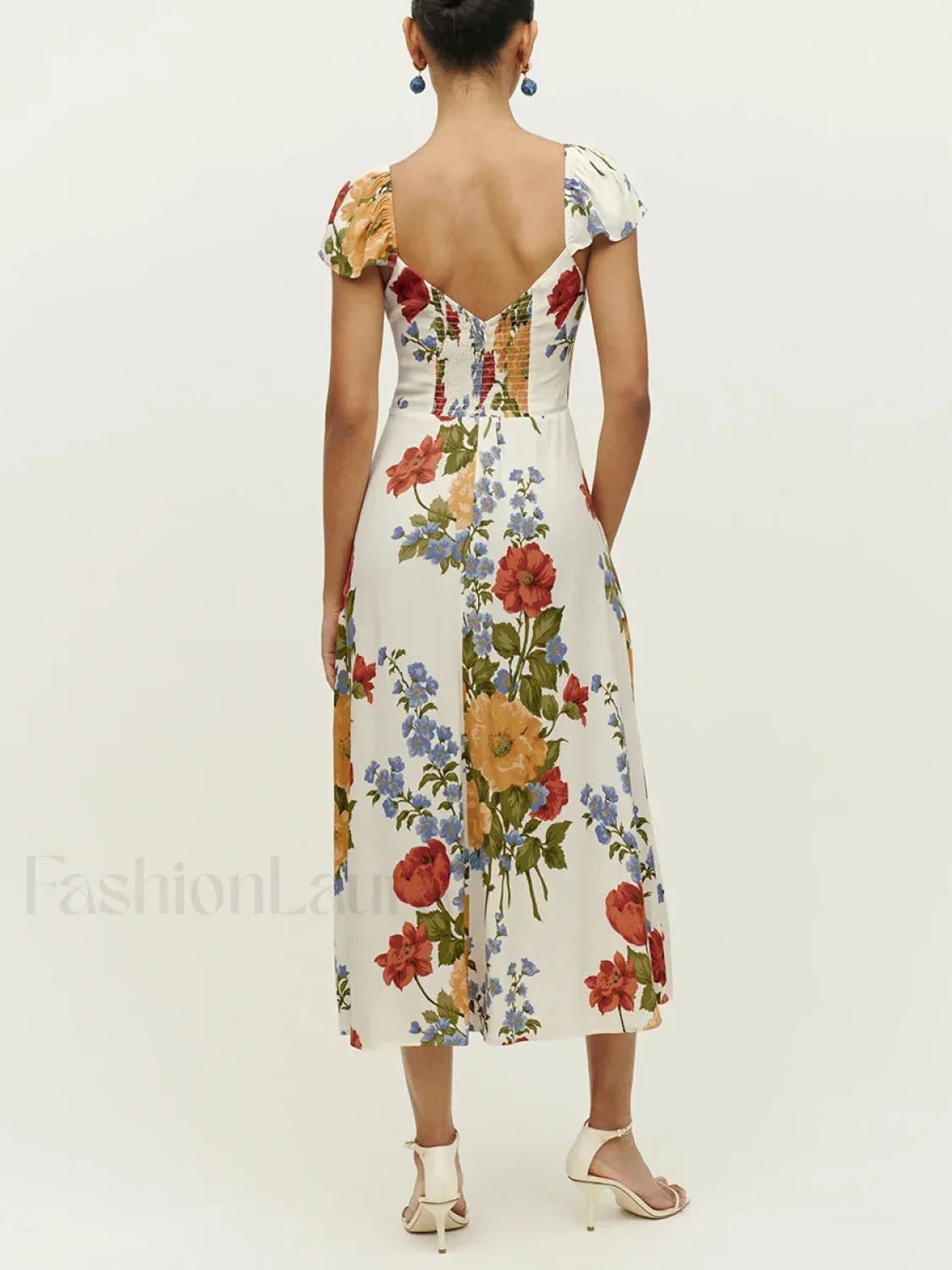 Short Sleeve Slit Dress with Relaxed Fit and Layered Outfit Styling
