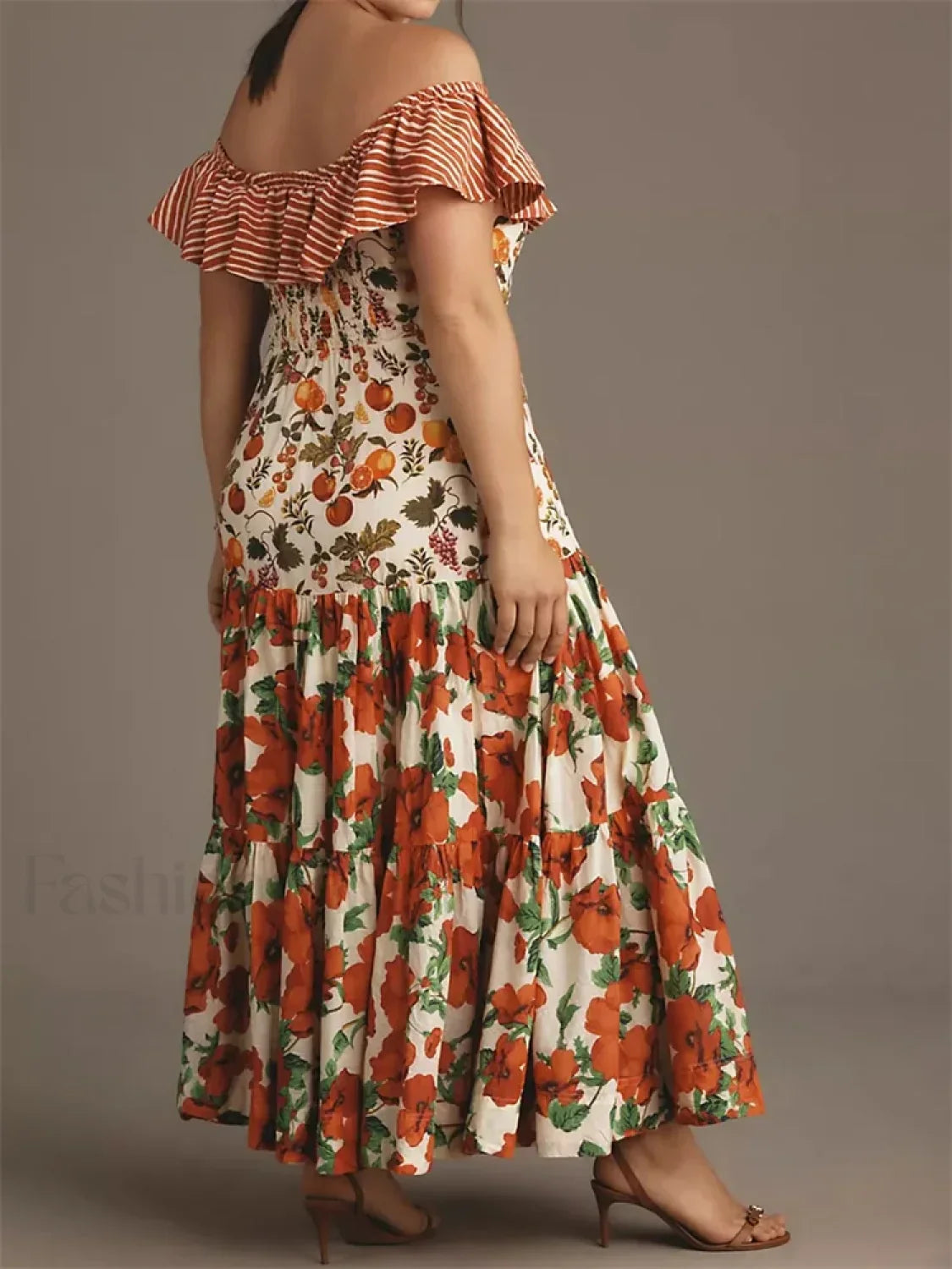 Modern Slash Neck Off Dress for Modern Fashion Wear Boutique Fashion Style