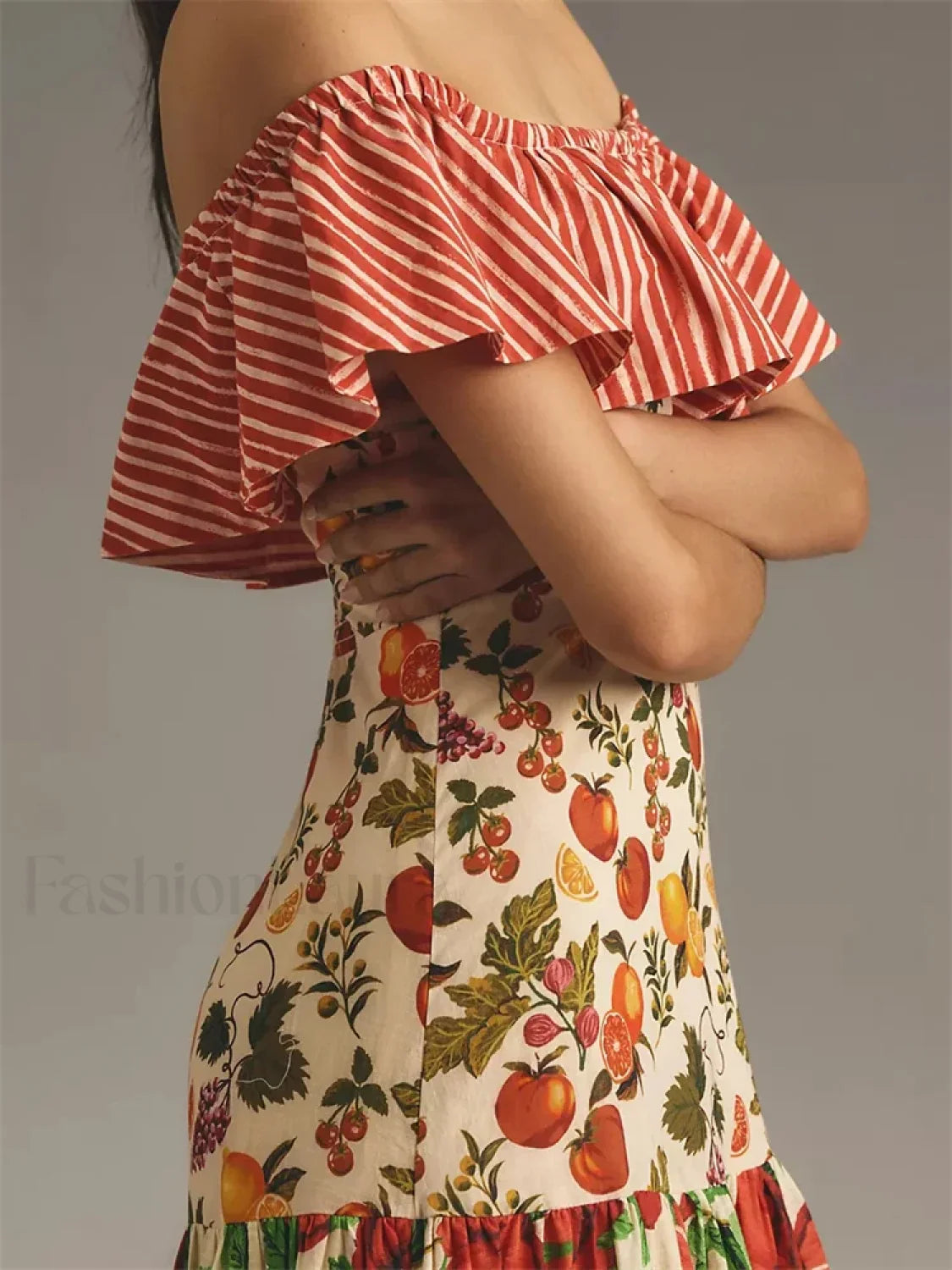 Modern Slash Neck Off Dress for Modern Fashion Wear Boutique Fashion Style