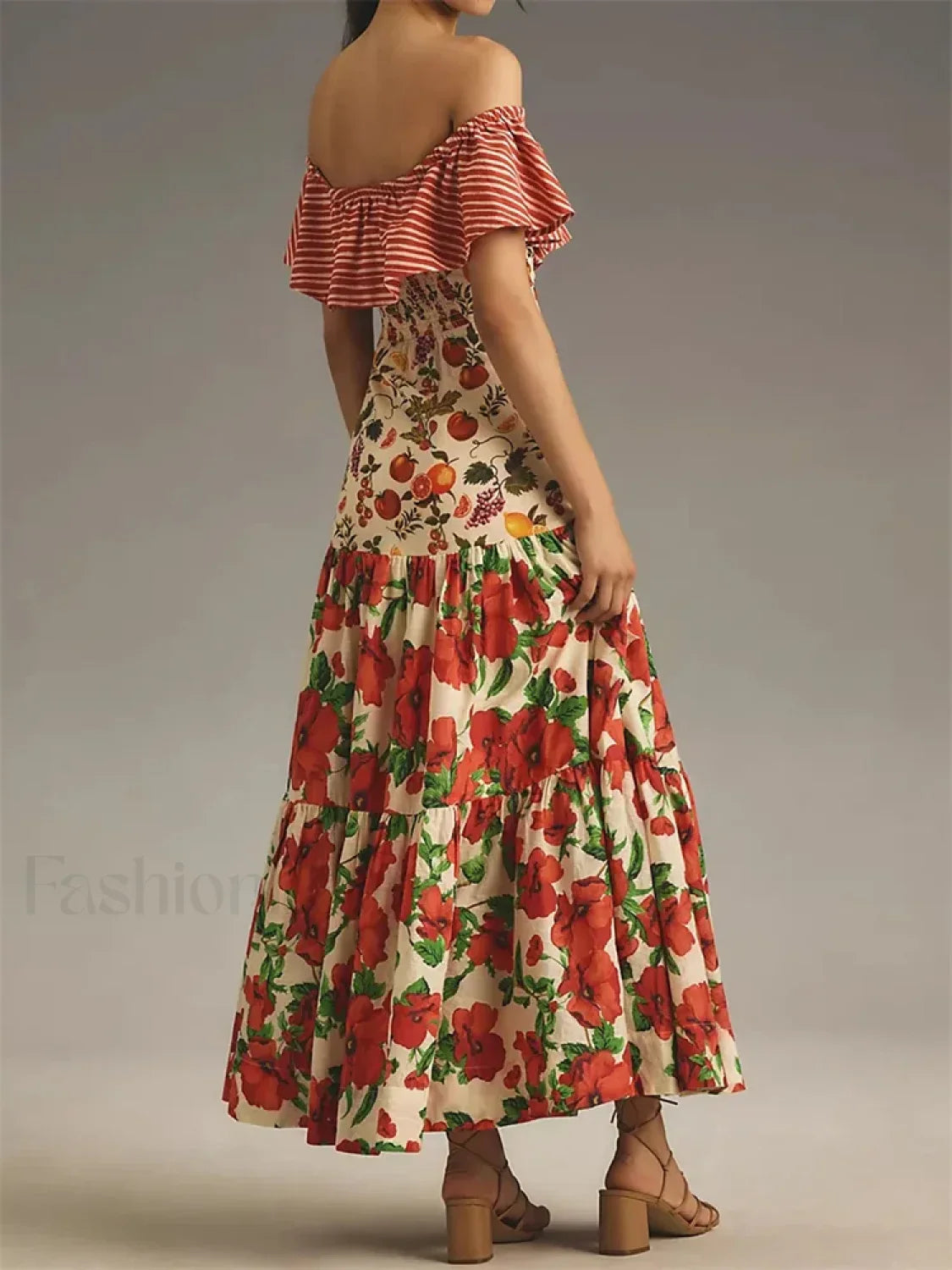 Modern Slash Neck Off Dress for Modern Fashion Wear Boutique Fashion Style