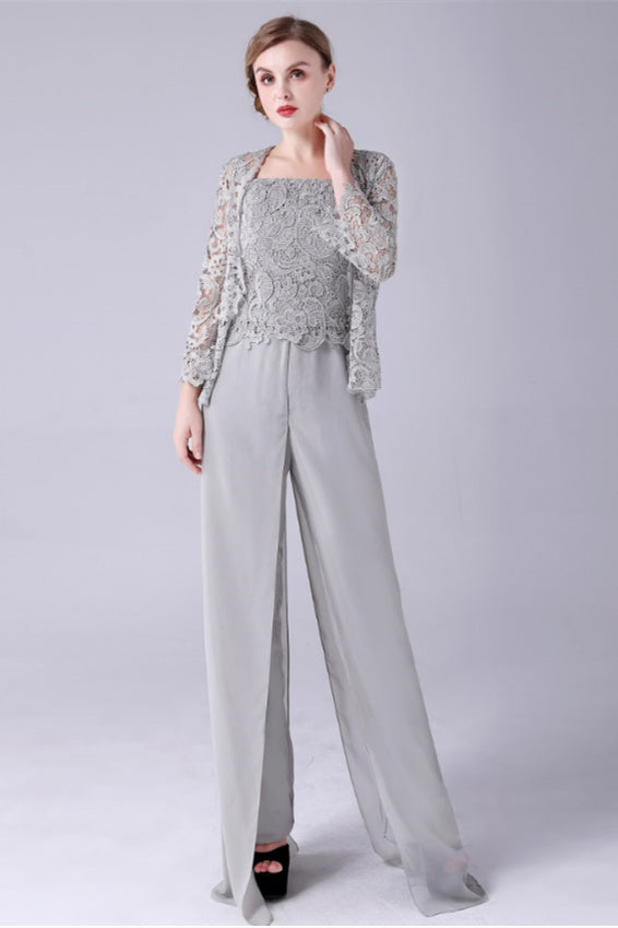 Sleeveless Lace Strap Backless Vintage modest mother's dress