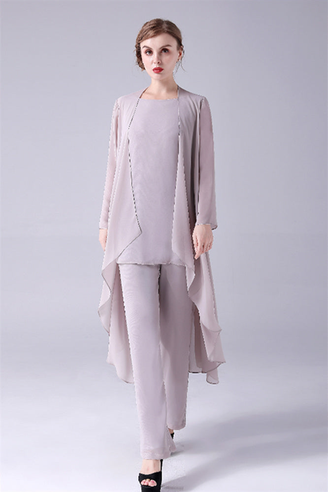 Sleeveless strap jewel casual mother's suit