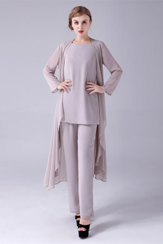 Sleeveless strap jewel casual mother's suit