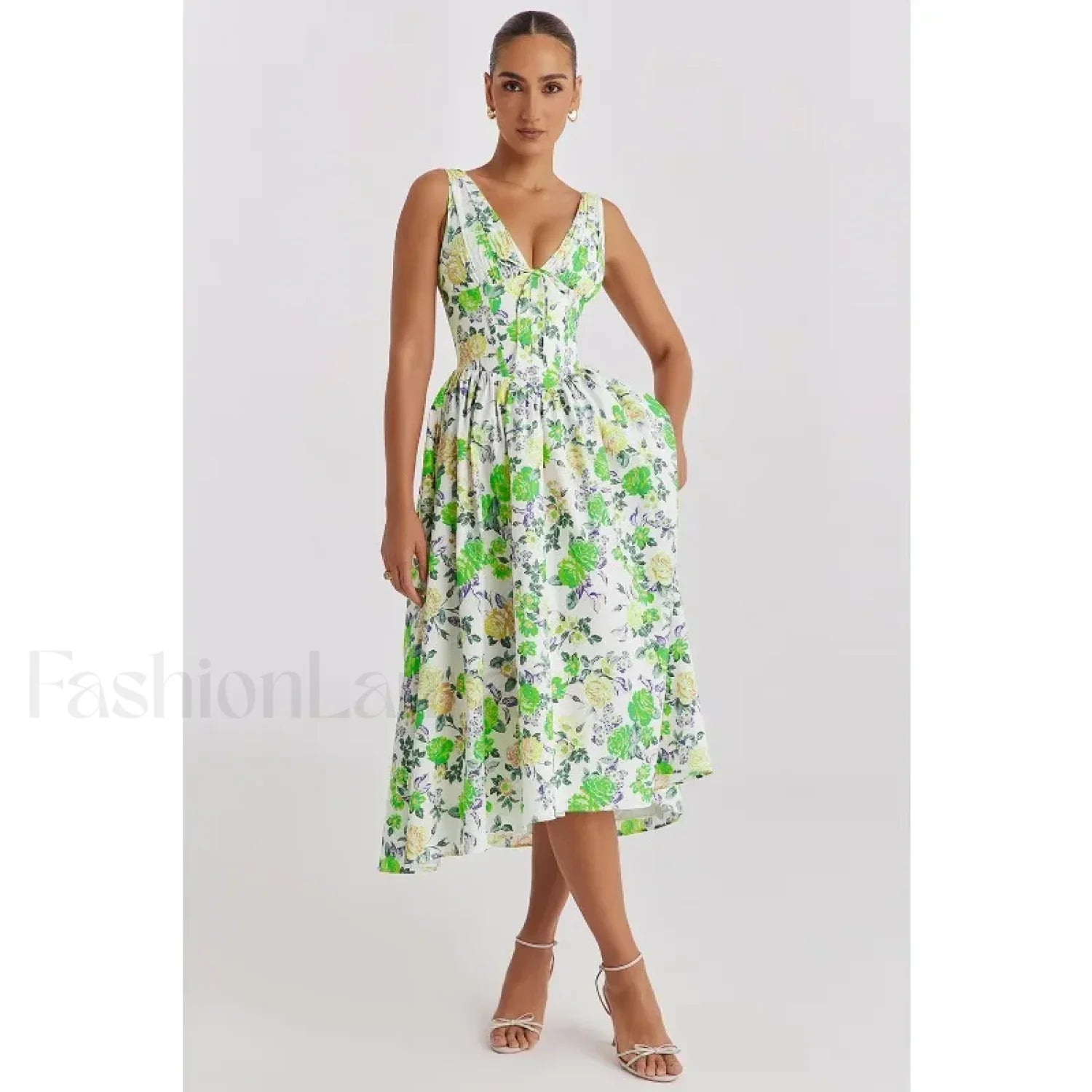 Tailored Slimming V Neck Dress for Modern Fashion Wear Boutique Fashion Style