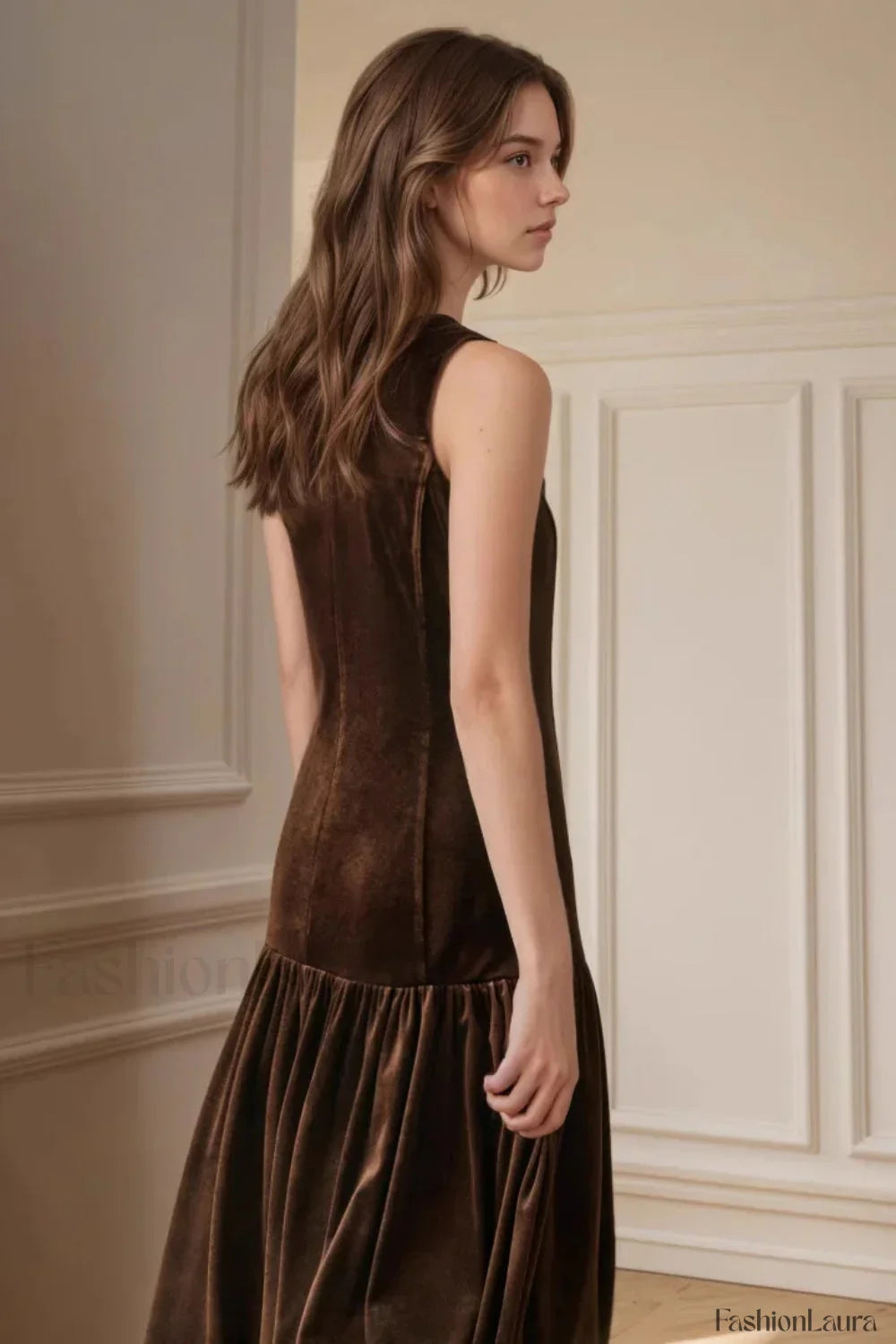 Solid Pleated Sleeveless Dress with Relaxed Fit and Streetwear Style