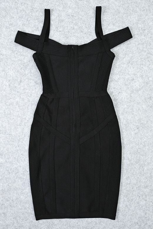 Sophia Bandage Mini Dress - Classic Black