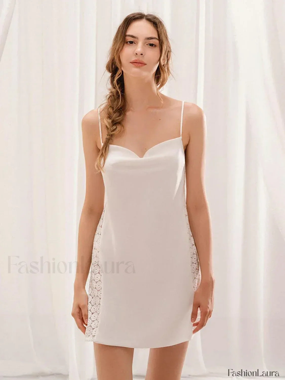 Spaghetti Strap Backless Dress Two Piece Set