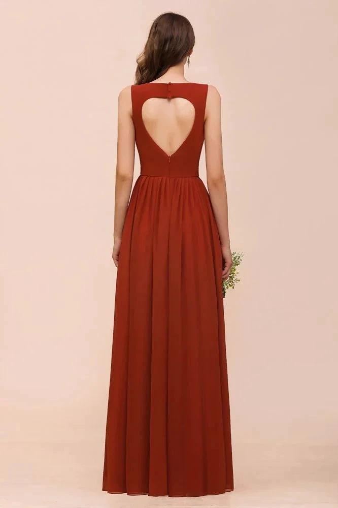 Strap Slim Floor Length Evening Dress for Bride Bridesmaid Dress (ZD13016)