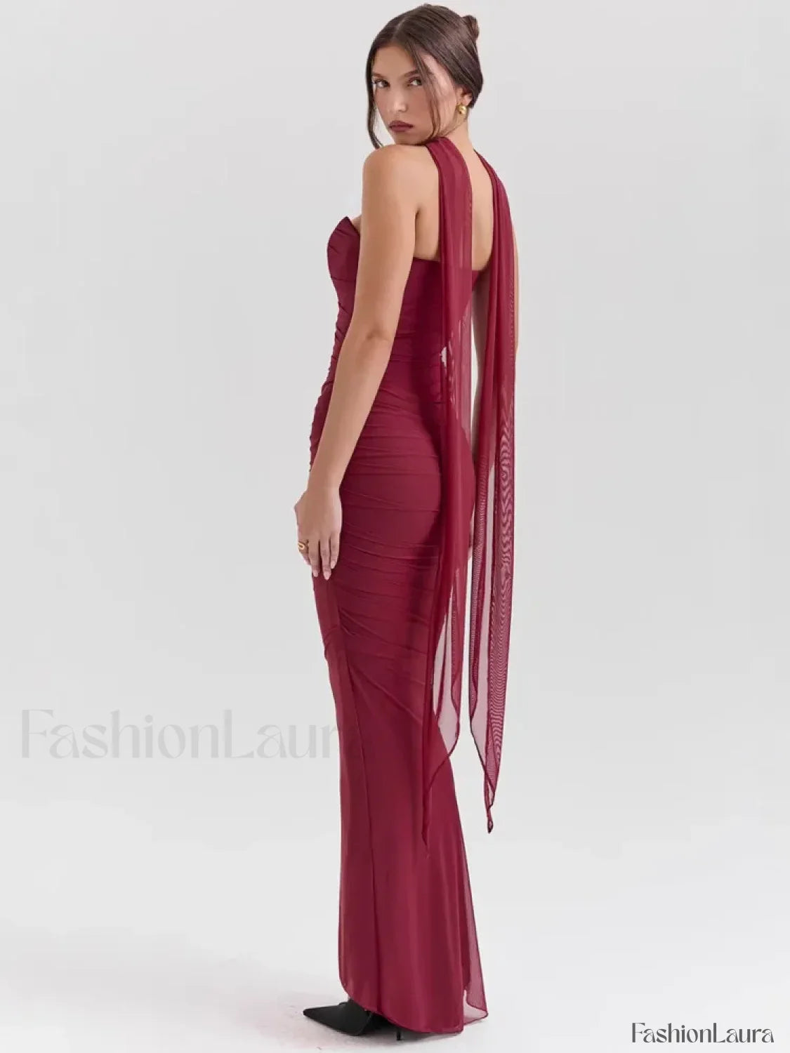 Strapless Skirt Two Piece Maxi Dress