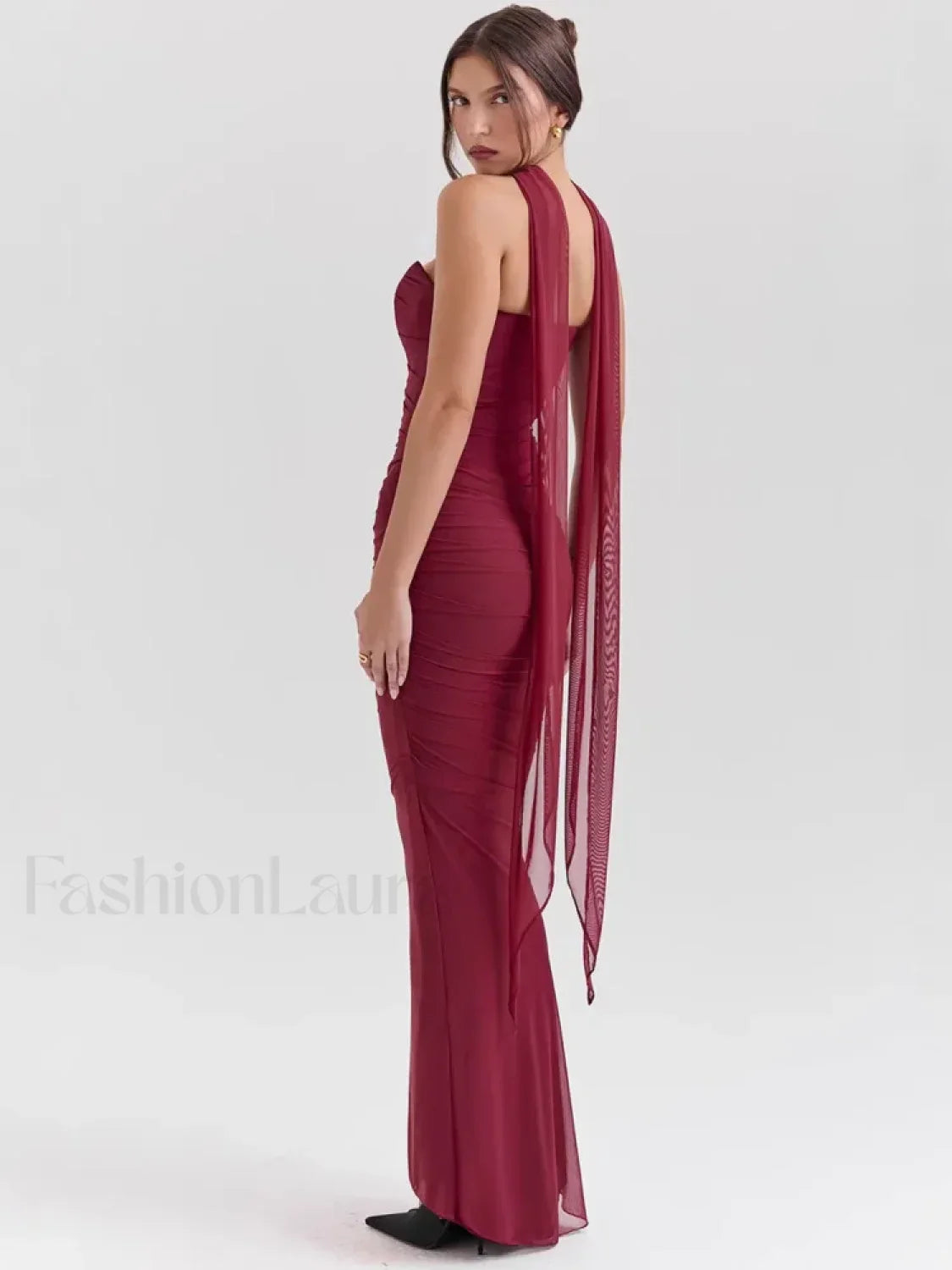 Strapless Skirt Two Piece Maxi Dress