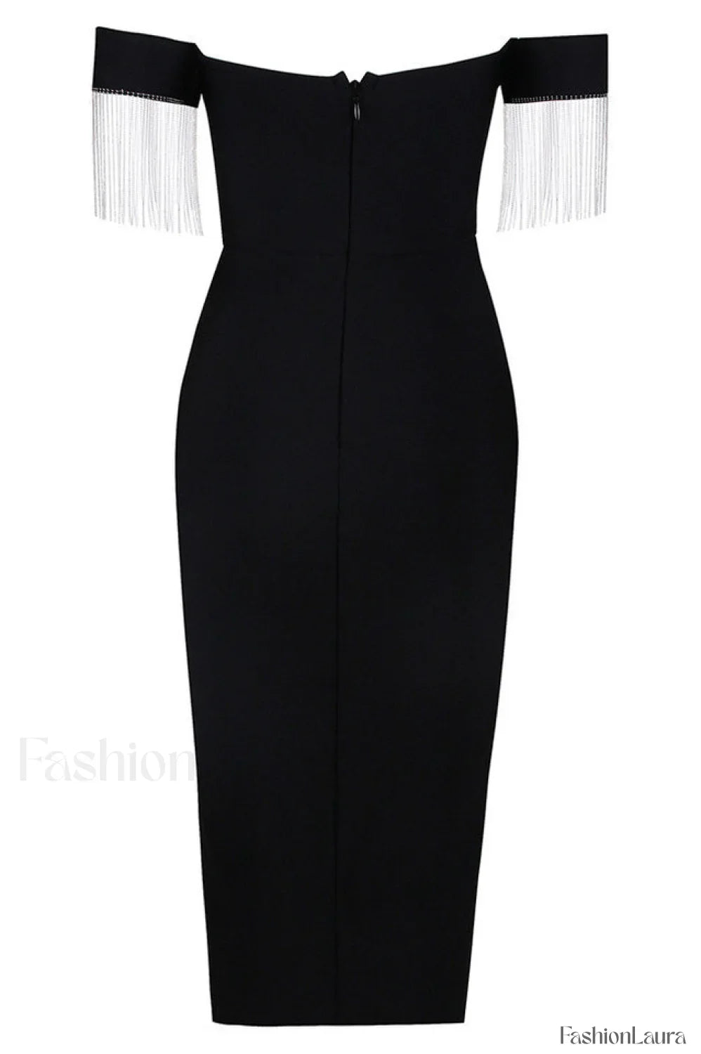 Strapless Slit Stylish Bandage Dress