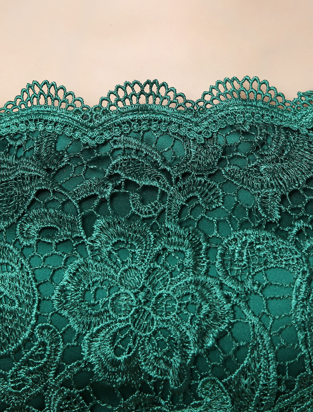 Stunning Lace Evening Dress Off-the-Shoulder Mermaid Party Dress Dark Green Half Sleeve Maxi Occasion Dress wedding guest dress